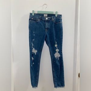 HUDSON Luxe Crop Riley Relaxed straight jeans 26